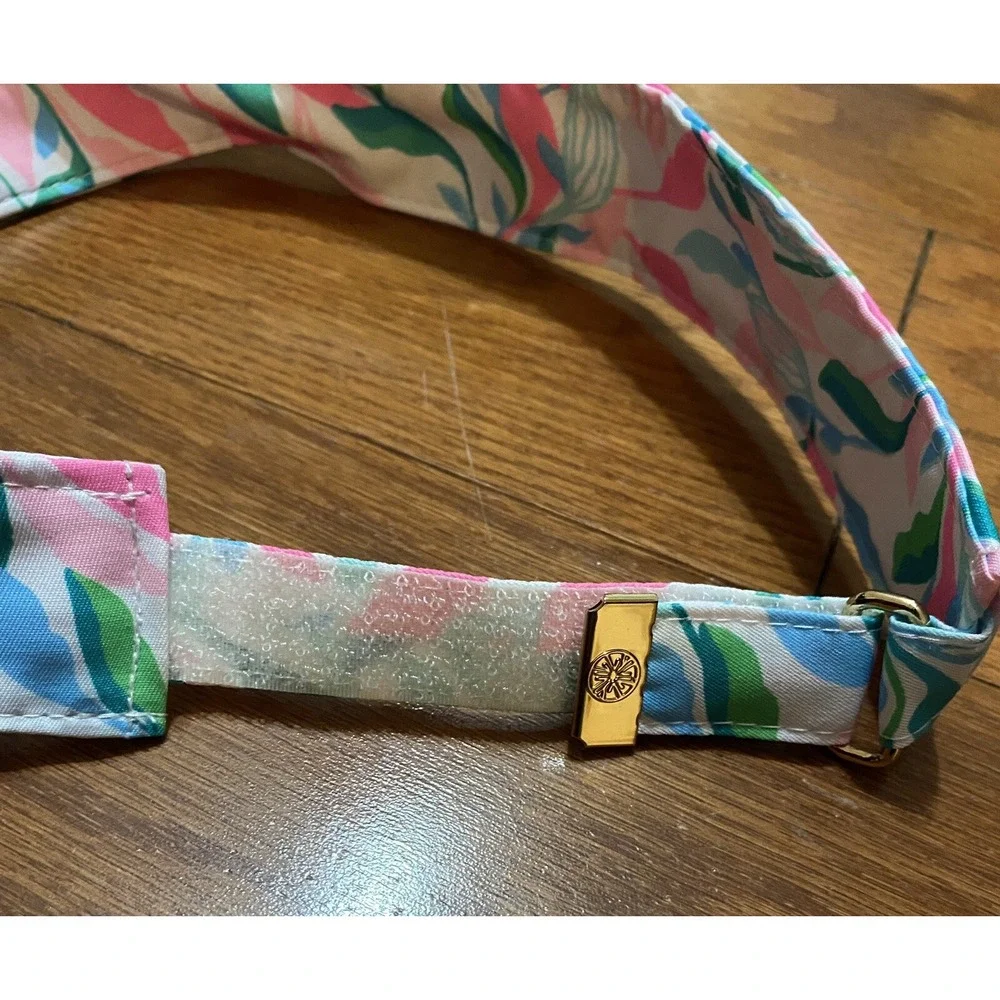 Gorgeous Lilly Pulitzer Holding Court/It's A Match White Floral Sun Visor Cap
